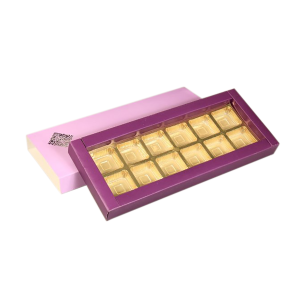 Chocolate 12 Cavity Classic Box Packaging