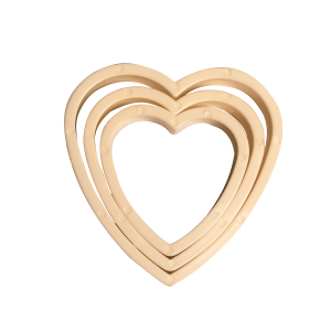 Plastic Heart Cutter 3 Pcs