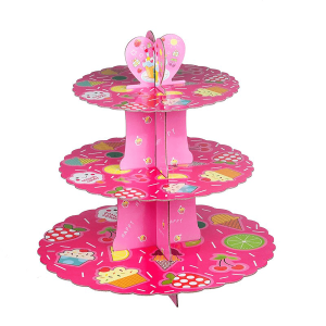 3 Layers Cardboard Cup Cake Stand