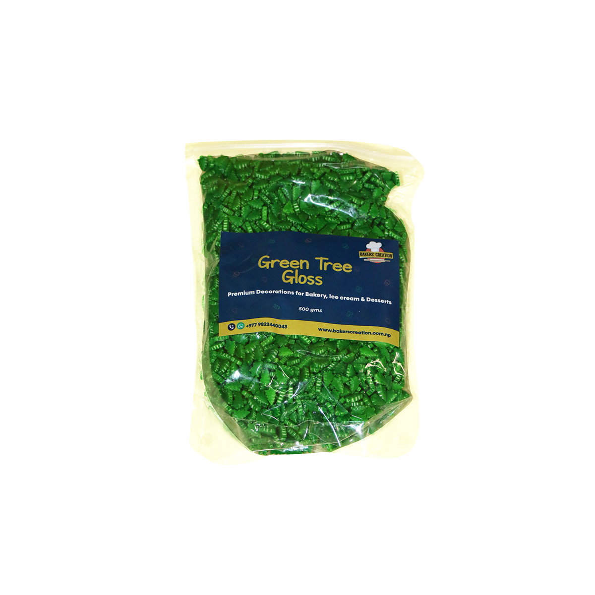 Cake Sprinkles Christmas Tree Gloss Green 10MM