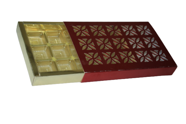 Chocolate Red Net Box, 15 Cavity Packaging