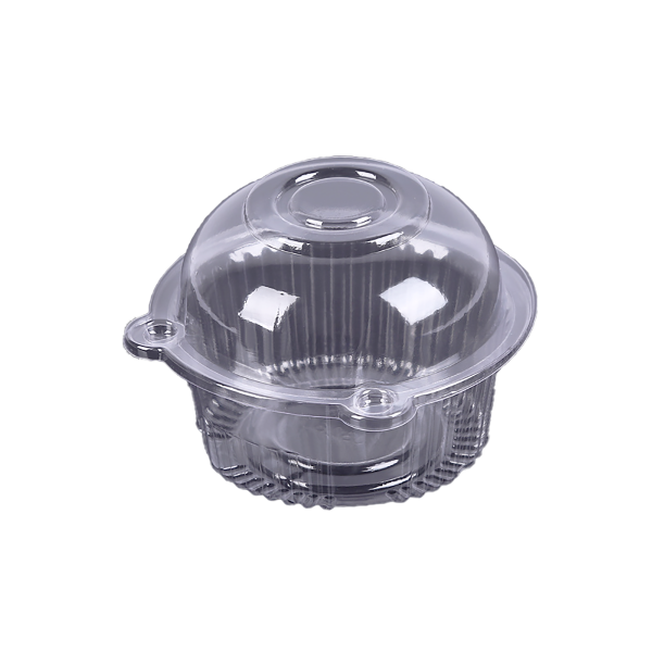 Plastic Burger Box J328 with burger inside