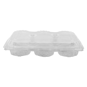 Mini Donut Plastic Box 6 Cavity J377
