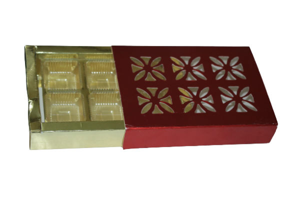 Chocolate Red Net Box 6 Cavity