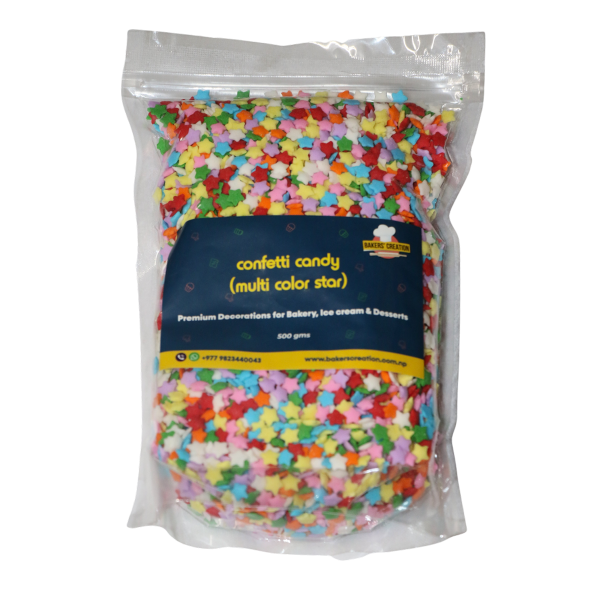 Cake Sprinkles Multicolour Star Confetti Candy