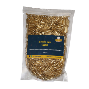 Cake Sprinkles Metallic Rods Gold