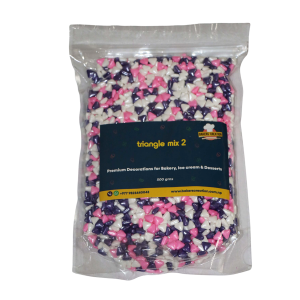 Cake Sprinkles Triangle Shape Mix Multicolour