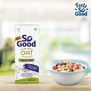 So Good Oat Unsweetened Milk 200 ml Pack.