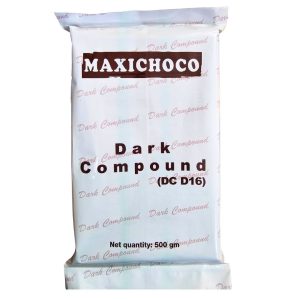 Maxichoco Dark Compound (Dc D16) chocolate bar.