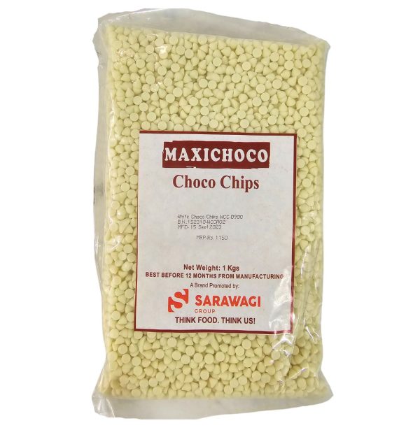 White Choco Chips 1 Kg Maxichoco