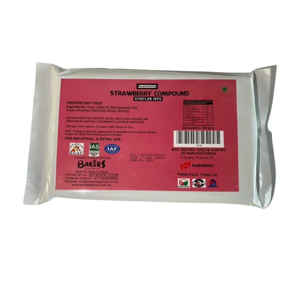 MAXICHOCO STRAWBERRY COMPOUND WFC STRFL08 500GMS