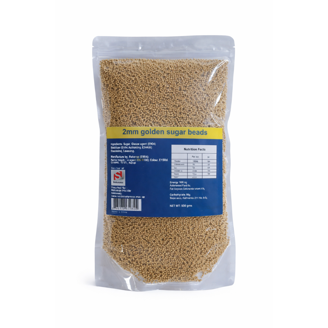 2Mm Golden Sugar Beads