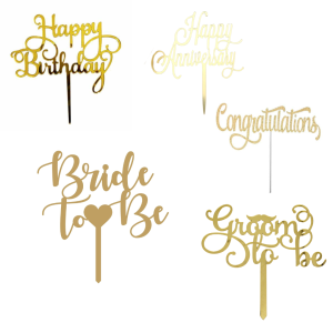 6 Inch Acrylic Cake Topper