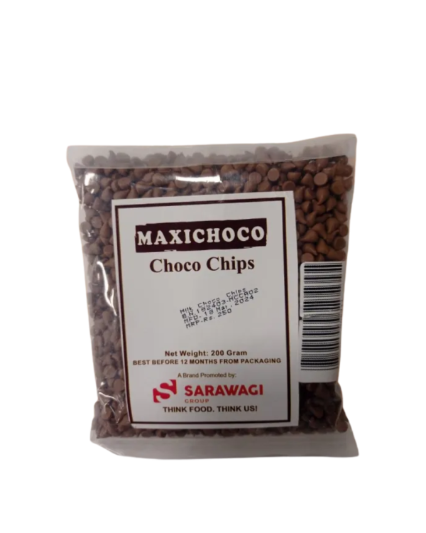 MAXICHOCO MILK CHOCO CHIPS MCCM23100 200GMS