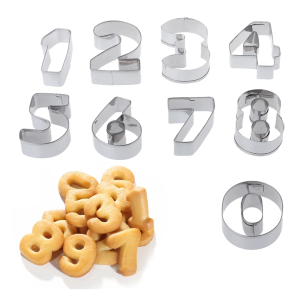 MEDIUM NUMBERS 0-9 COOKIE MOLD
