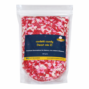 Cake Sprinkles Mix Red Heart Confetti Candy