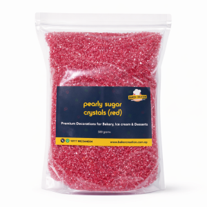 Cake Sprinkles Pearly Red Sugar Crystals