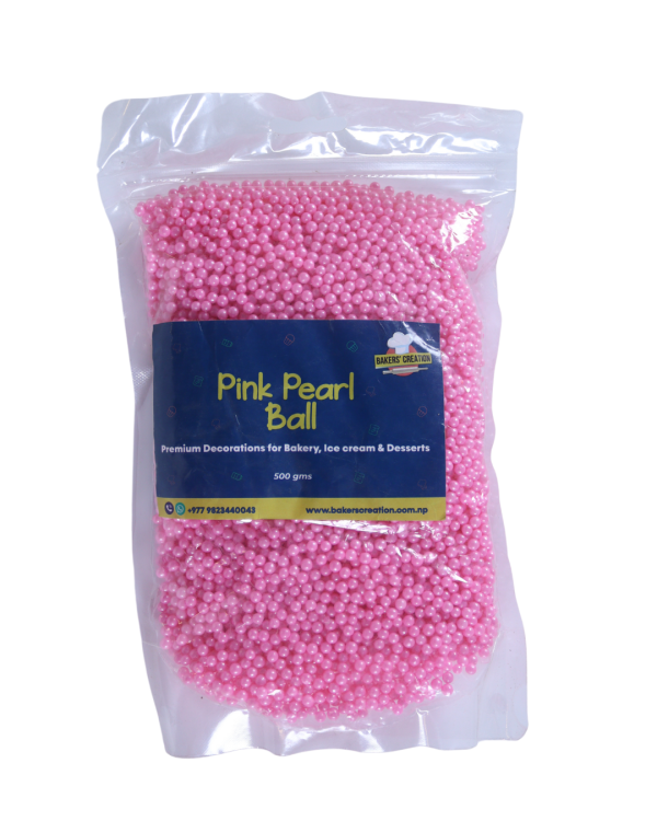 Cake Sprinkles Pink Pearl Ball 4Mm