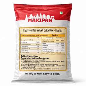 MAXIPAN EGG FREE RED VELVET CAKE MIX -ECOLITE
