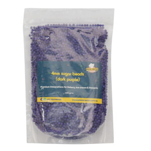 Cake Sprinkles Dark Purple Sugar Beads 4MM