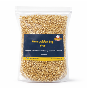 Cake Sprinkles Golden Big Star 7MM
