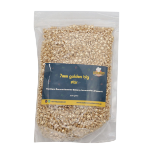 Cake Sprinkles Golden Big Star 7MM
