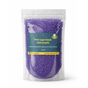 Cake Sprinkles Dark Purple Sugar Beads 4MM