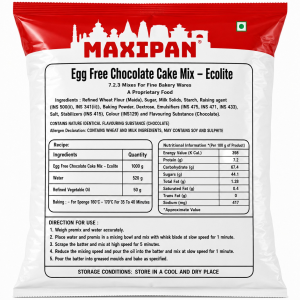 MAXIPAN EGG FREE CHOCOLATE CAKE MIX ECOLITE