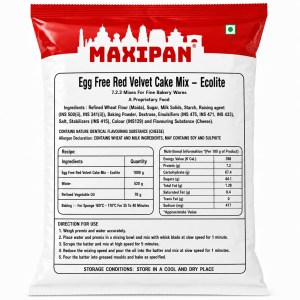 MAXIPAN EGG FREE RED VELVET CAKE MIX -ECOLITE