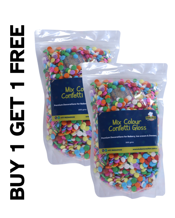 MIX GLOSS COLOUR CONFETTIE 7MM