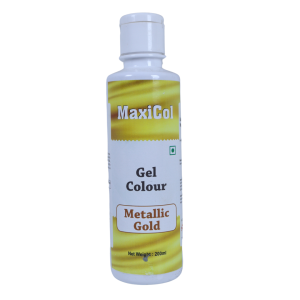 MAXICOL GEL COL METALLIC GOLD 200GMS