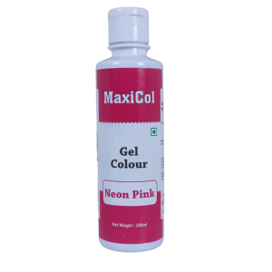 MAXICOL GEL COL NEON PINK 200GMS