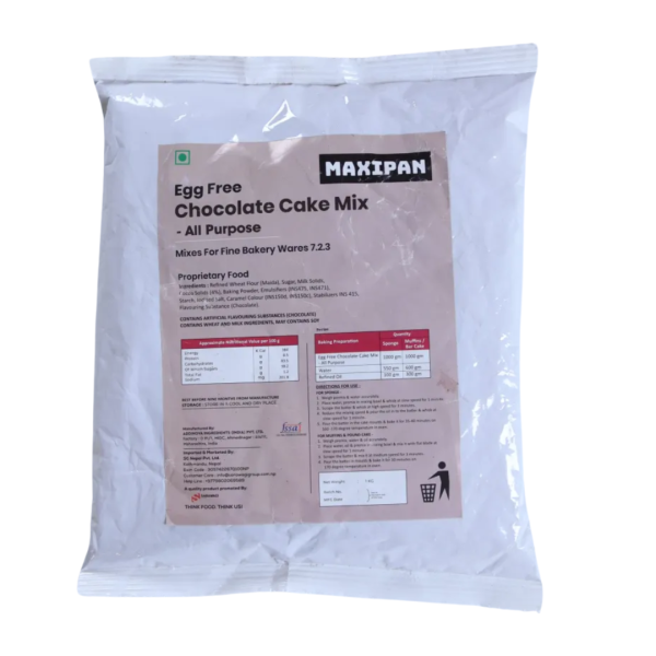 MAXIPAN EGGFREE CHOCOLATE CAKE MIX- ALL PURPOSE