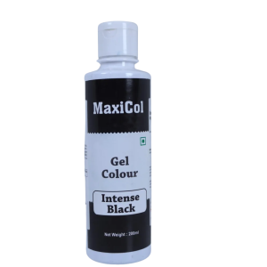MAXICOL GEL COL INTENSE BLACK 200GMS