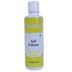 MAXICOL GEL COL MUSTARD YELLOW 200GMS