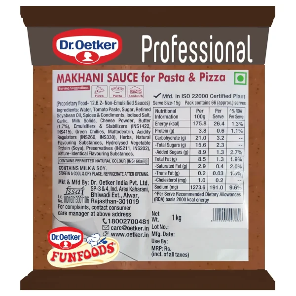 FF MAKHANI SAUCE FOR PASTA & PIZZA