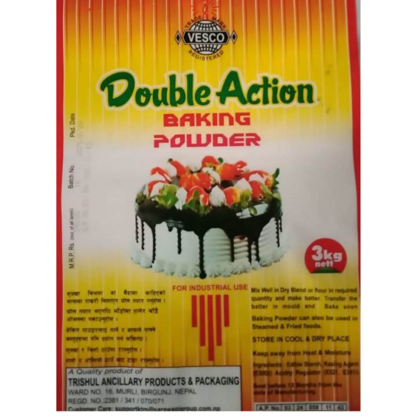 TAPP BAKING POWDER VESCO 3KGS