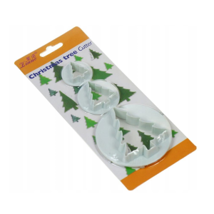 Christmas Tree Plastic Cutter- Set of 3