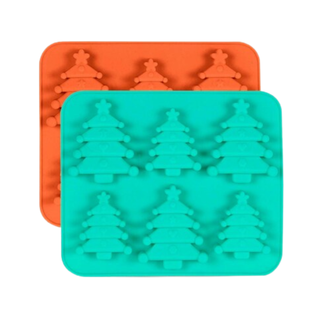 6 Cavity Christmas Tree Silicon Chocolate Mould- Single Piece Only