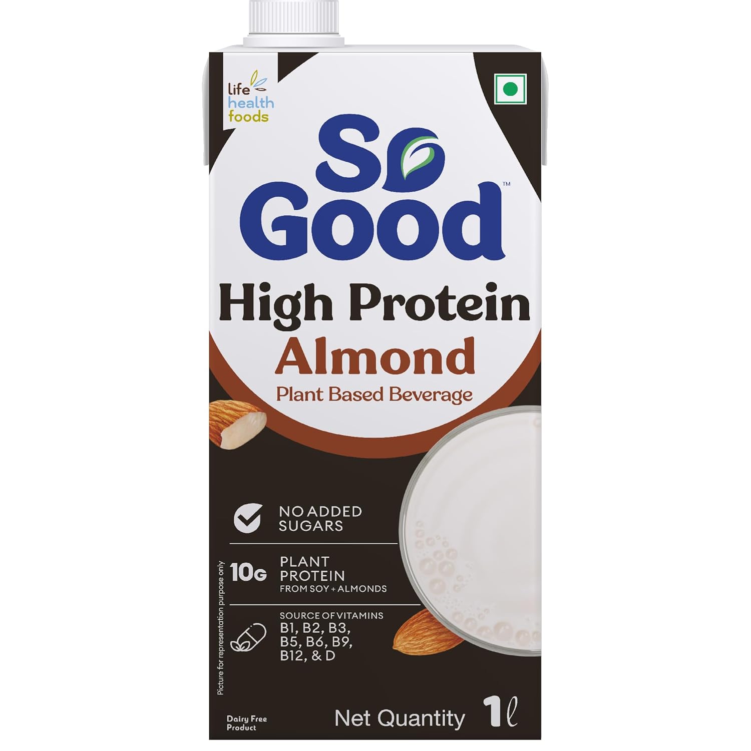 So Good Plant Based High Protein Almond Beverage 1ltr