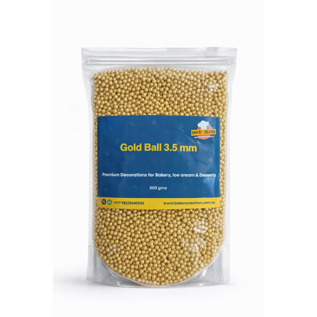 Golden Ball Sprinkle 3.5mm
