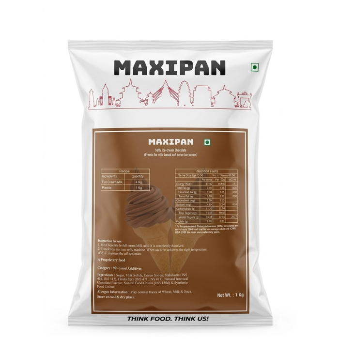 MAXIPAN SOFTY ICE CREAM CHOCOLATE 1KG