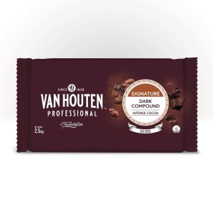 VAN HOUTEN PROFESSIONAL DARK CHOCOLATE BLOCK INTENSE DARK -1KG