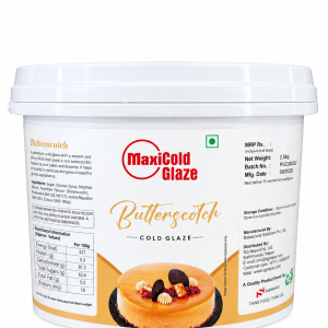 MAXICOLD BUTTERSCOTCH GLAZE 2.5kg – Ready-to-Use Cake Glaze